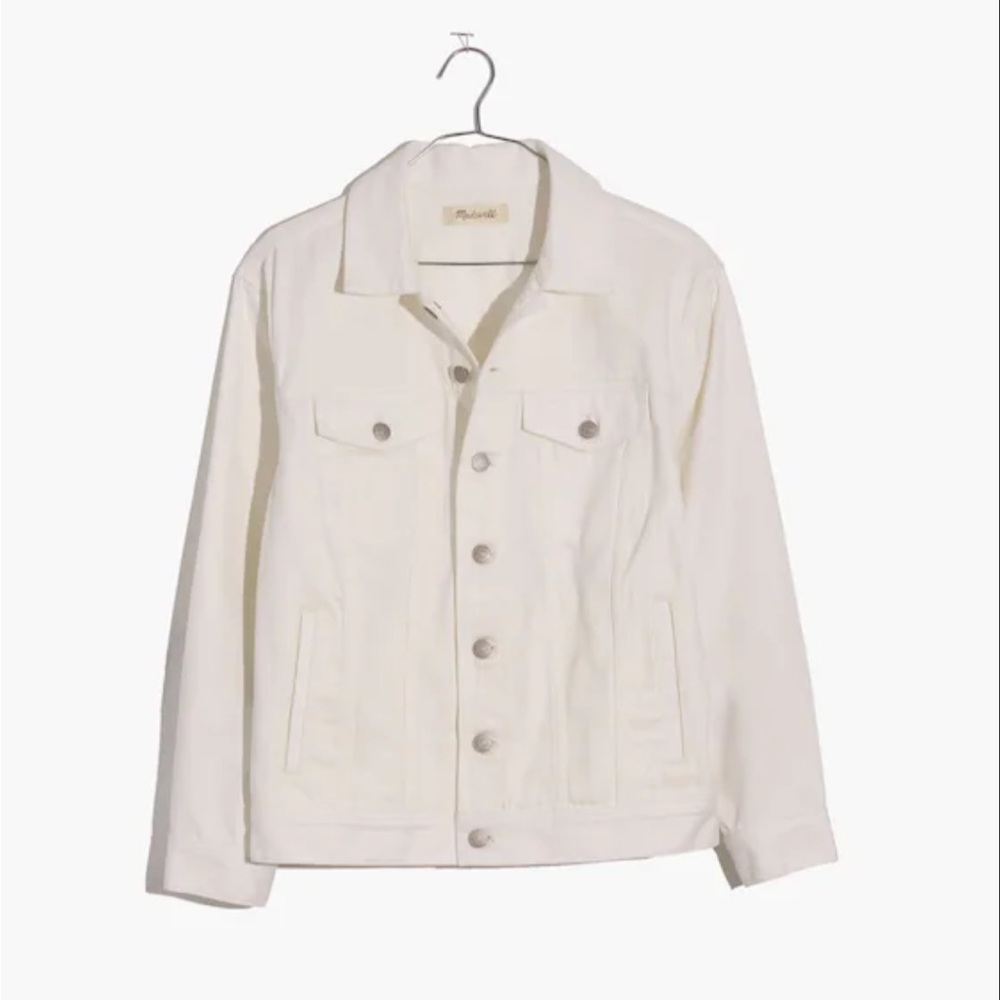 Madewell Women’s Oversized Trucker Jean Jacket - Tile White